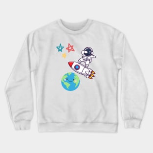 explore the the space Crewneck Sweatshirt